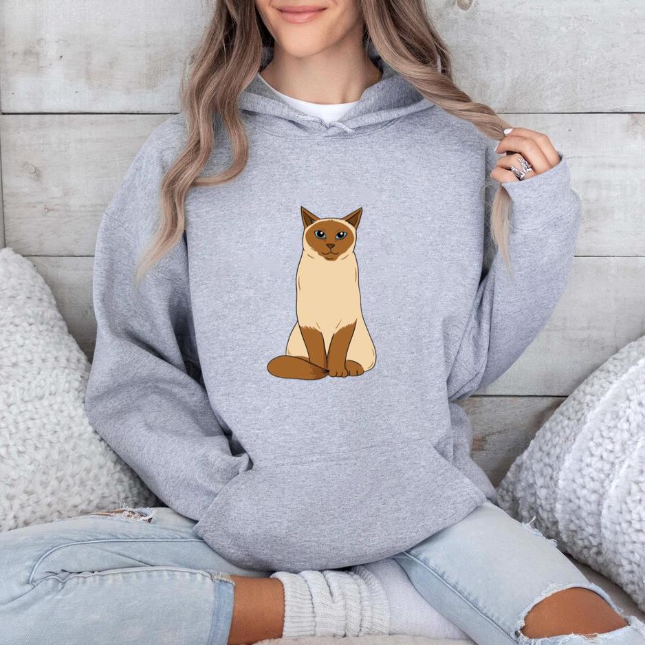 A Cute Siamese Cat Hoodie