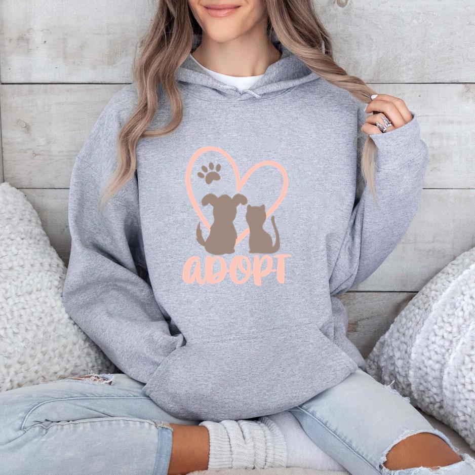 Adopt Rescue Pet Cat Hoodie