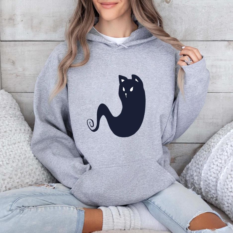 Cat Ghost Silhouette Hoodie