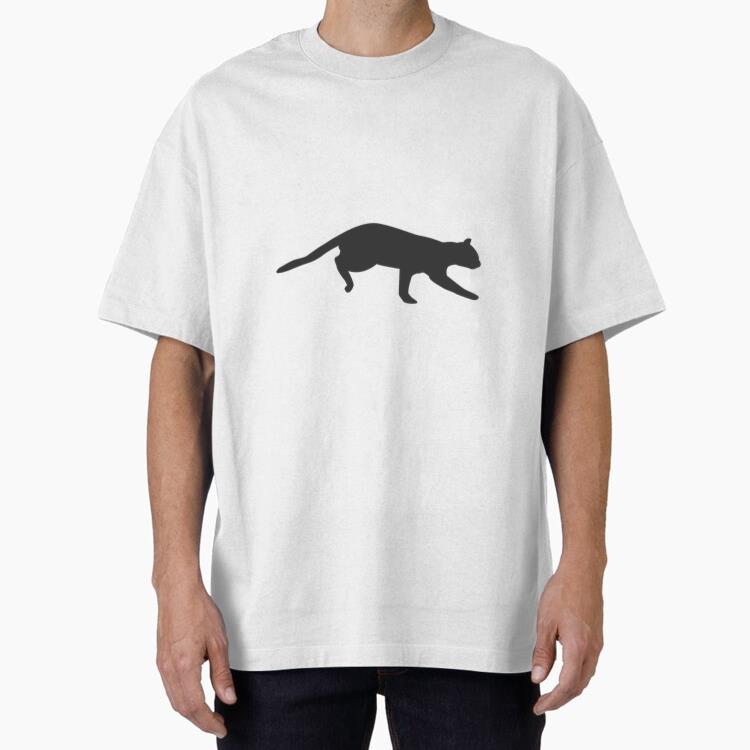 Cat Running Sequence  1 Oversized T-Shirt