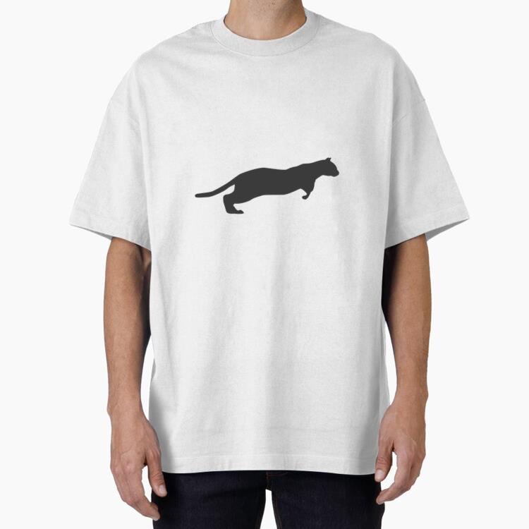 Cat Running Sequence  Oversized T-Shirt