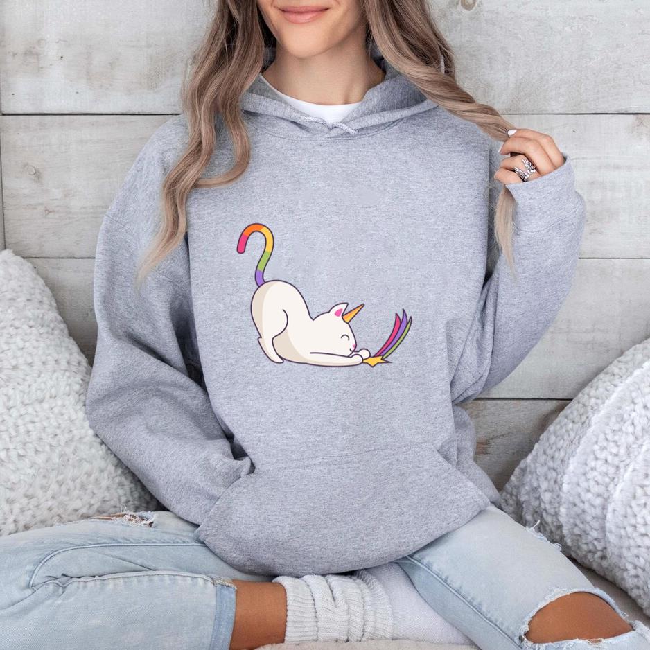 Cute Unicorn Cat Hoodie