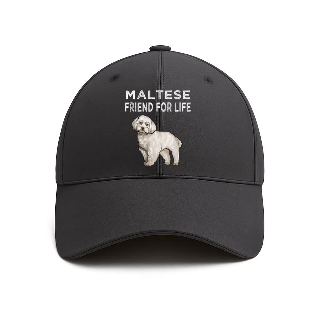 Maltese Friend For Life Dog Cap