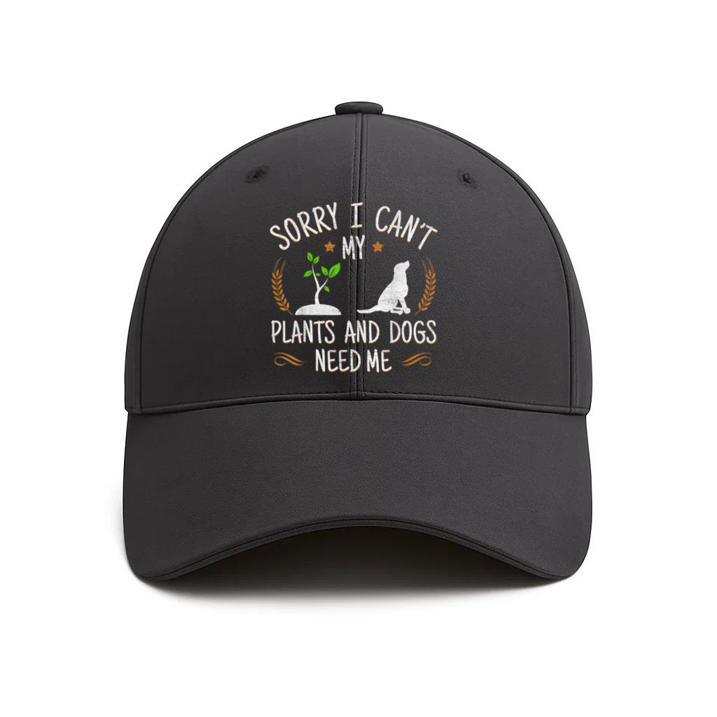 Plants And Dog Lover Gardener Cap