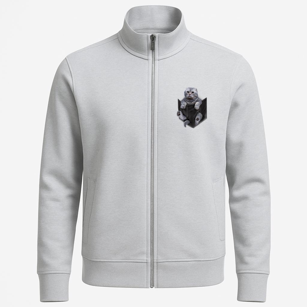 Scottish Fold Cat In Pocket Jacket