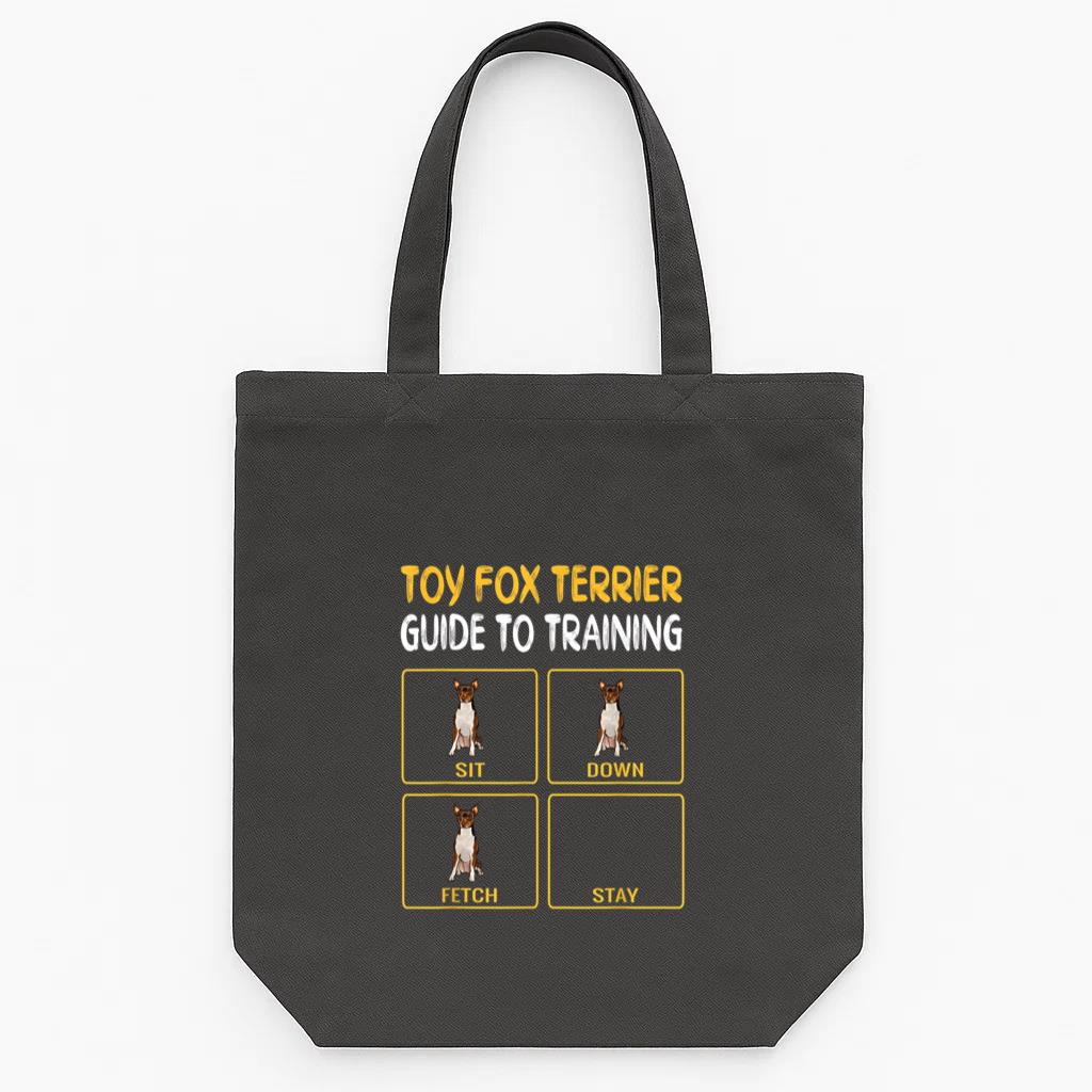 Toy Fox Terrier Guide To Training Dog Tote Canvas Bag
